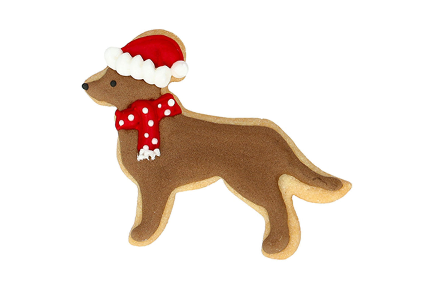 Ausstechform "Weihnachts-Retriever", Edelstahl, 9 cm, 5st