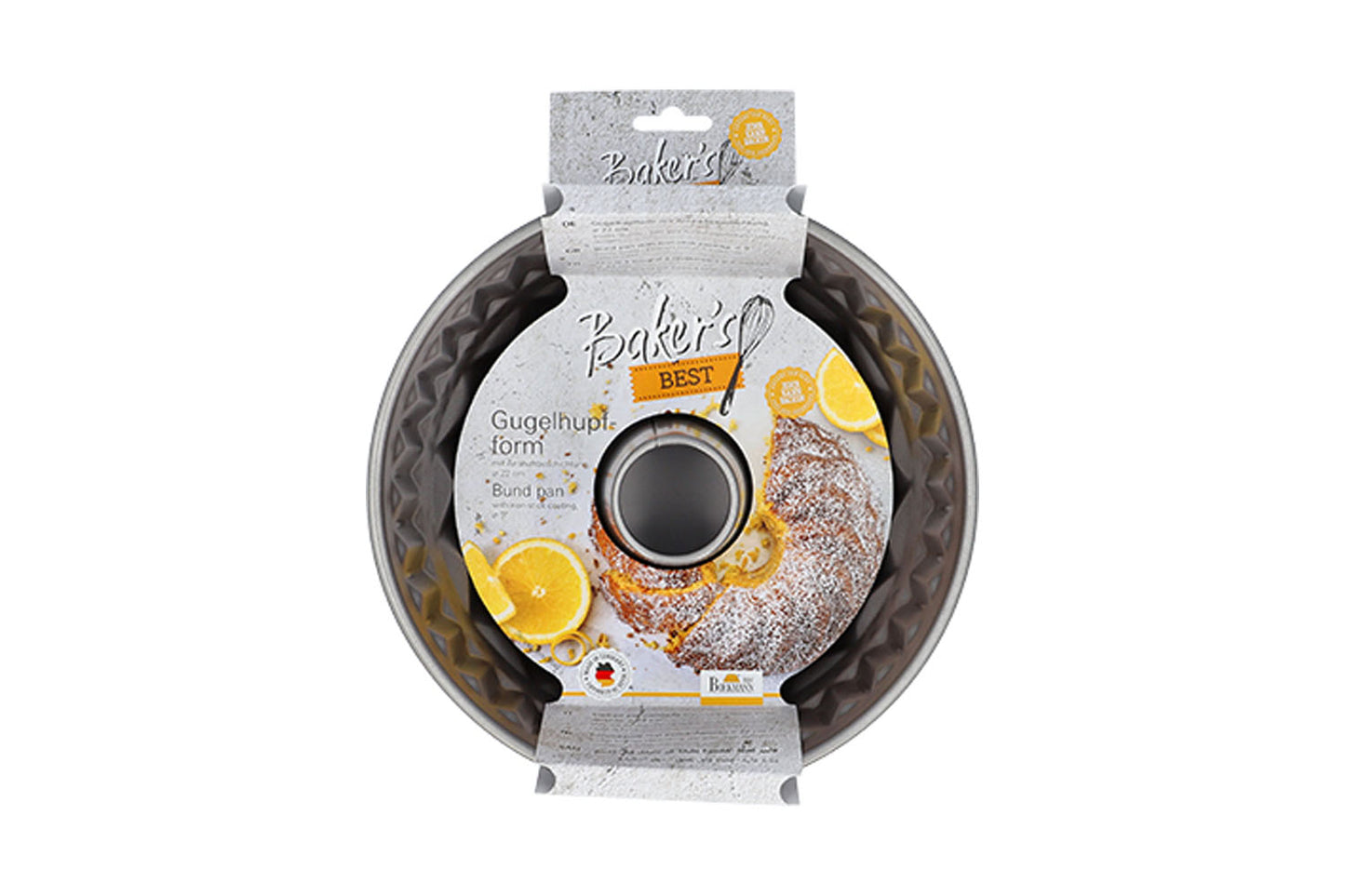 Bakers Best, Gugelhupfform, Ø 22 cm, grau