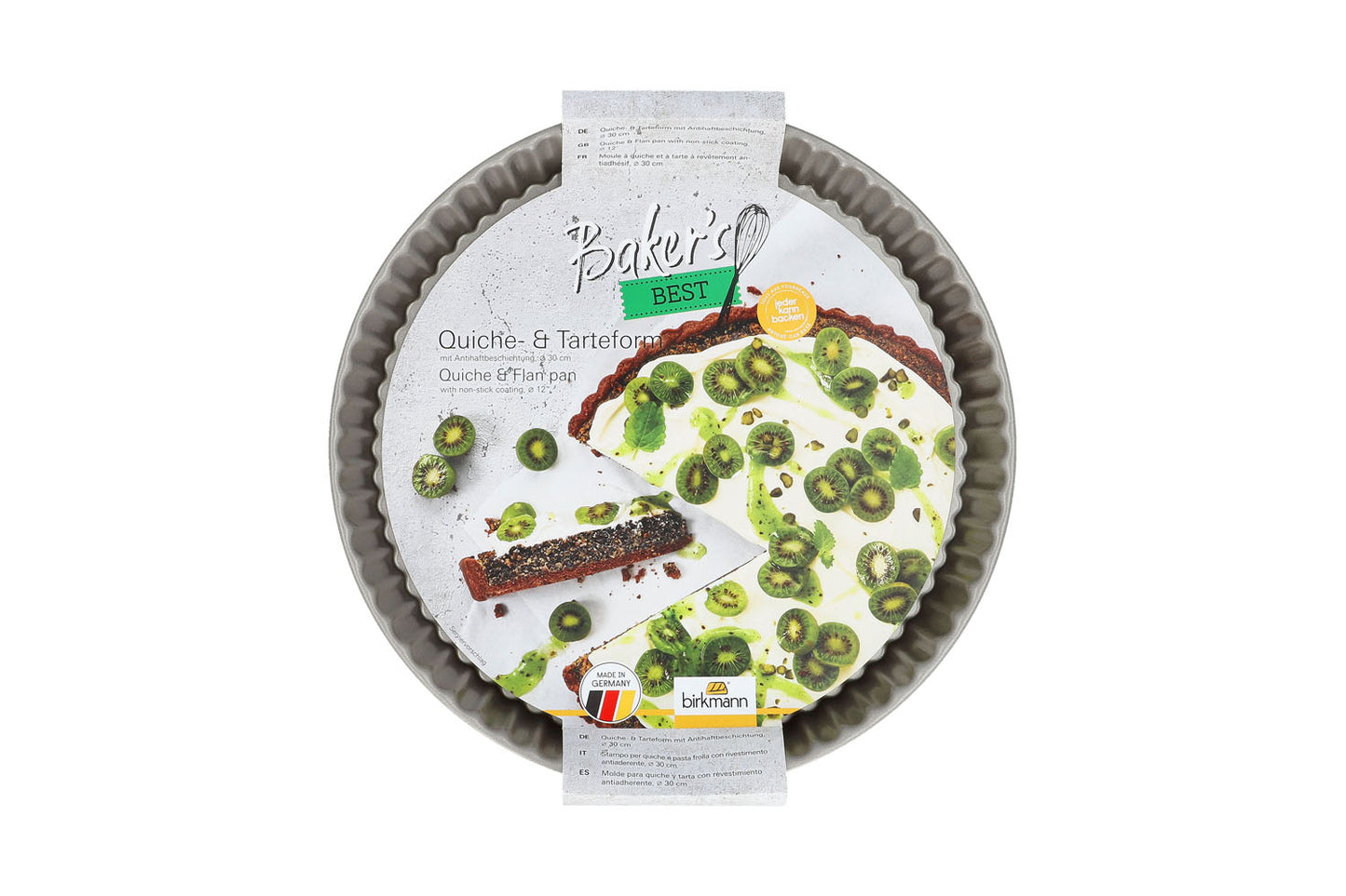 Bakers Best, Quiche- & Tarteform, Ø 30 cm, grau