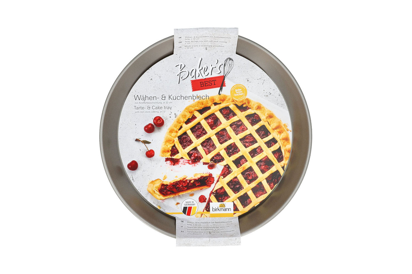 Bakers Best, Wähen- / Kuchenblech, Ø 32 cm, grau