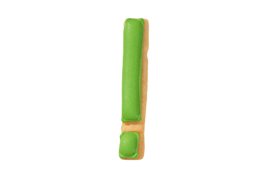 Ausstechform "Ausrufezeichen", Edelstahl, 6 cm, 5st