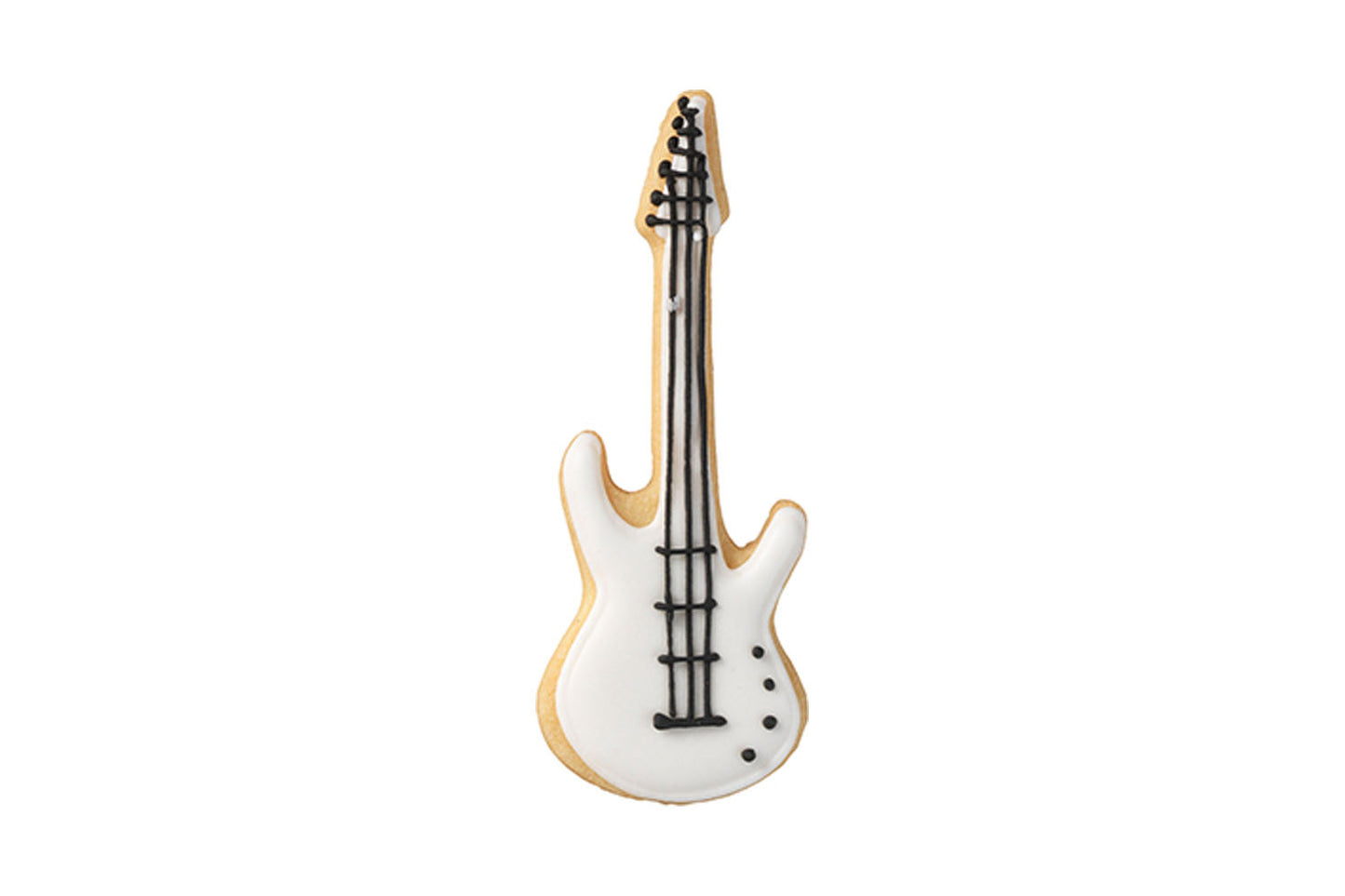 Ausstechform "E-Gitarre", Edelstahl, 10 cm, 5st