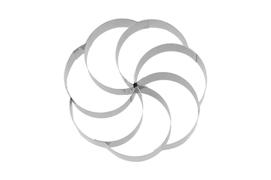 Ausstechform "Kipferlkranz", Edelstahl, 10 cm. 5st