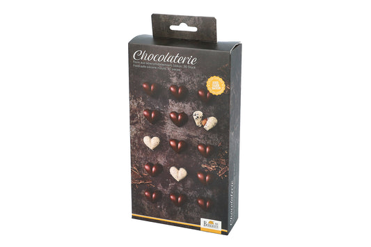 Chocolaterie, Pralinenform "Herz", Silikon, 21 x 11.5 cm