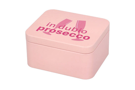 Colour Kitchen Box “In dubio Prosecco”, 12 x 10 cm, silk rose