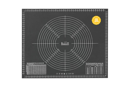 Easy Baking, Ausrollmatte mit Skalierung, 45 x 55 cm, anthrazit