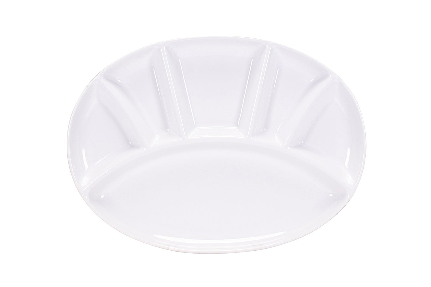 Fleischfondue-Teller "Oval", Keramik, 30 x 22 cm, div. Farben