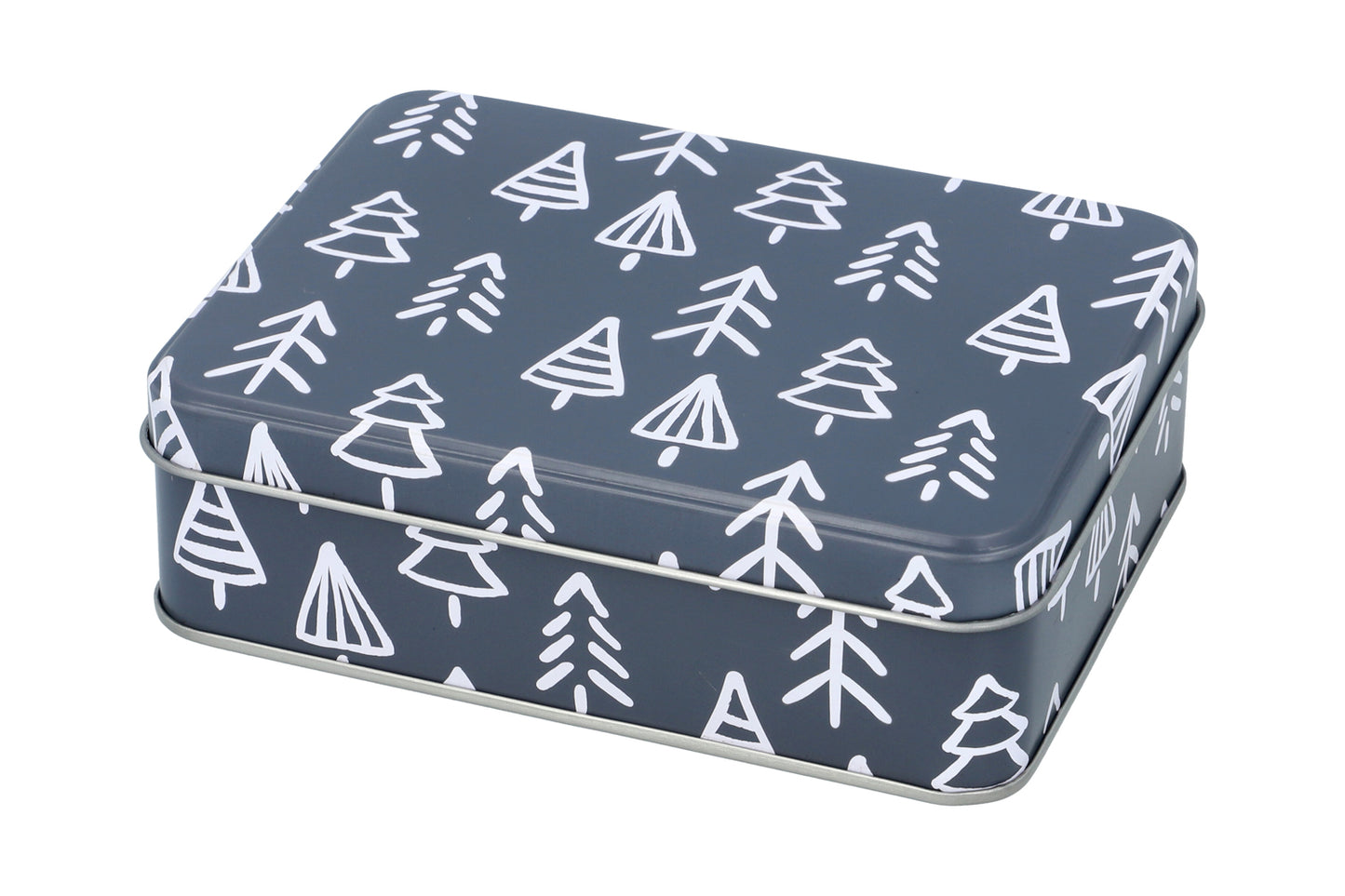 Gebäckdosen-Set"Winter", Weissblech, 3 Stück, M+L+XL