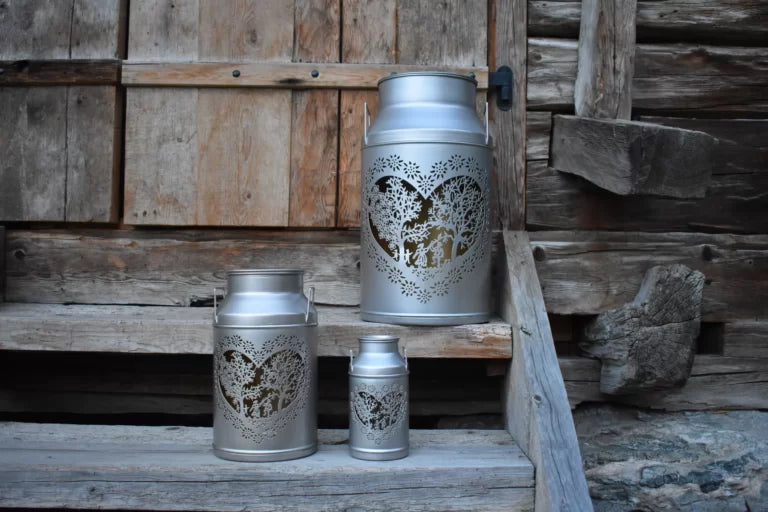 Laterne Milchkanne «Les Amoureux» Div. Grössen und Einheiten