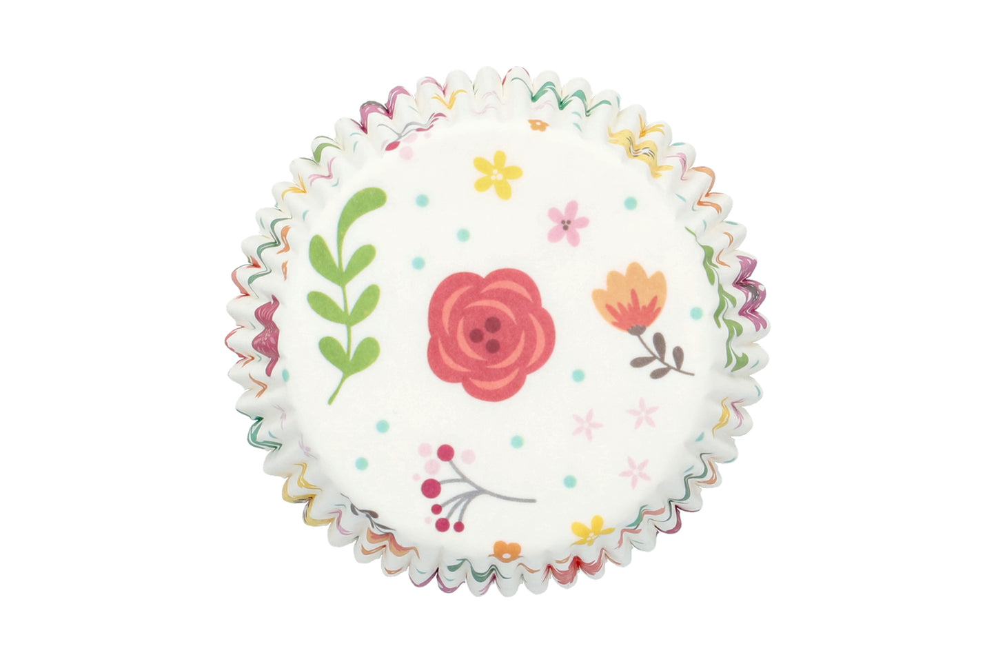 Papierbackförmchen 100 Stk, "Blumen", Ø 7 cm