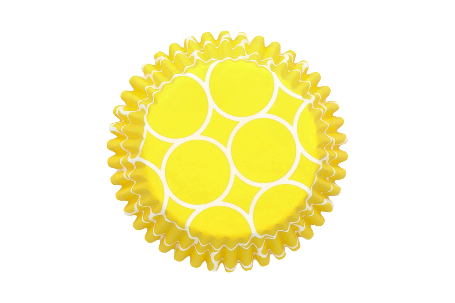 Papierbackförmchen 100 Stück, Ø 7 cm, gelb