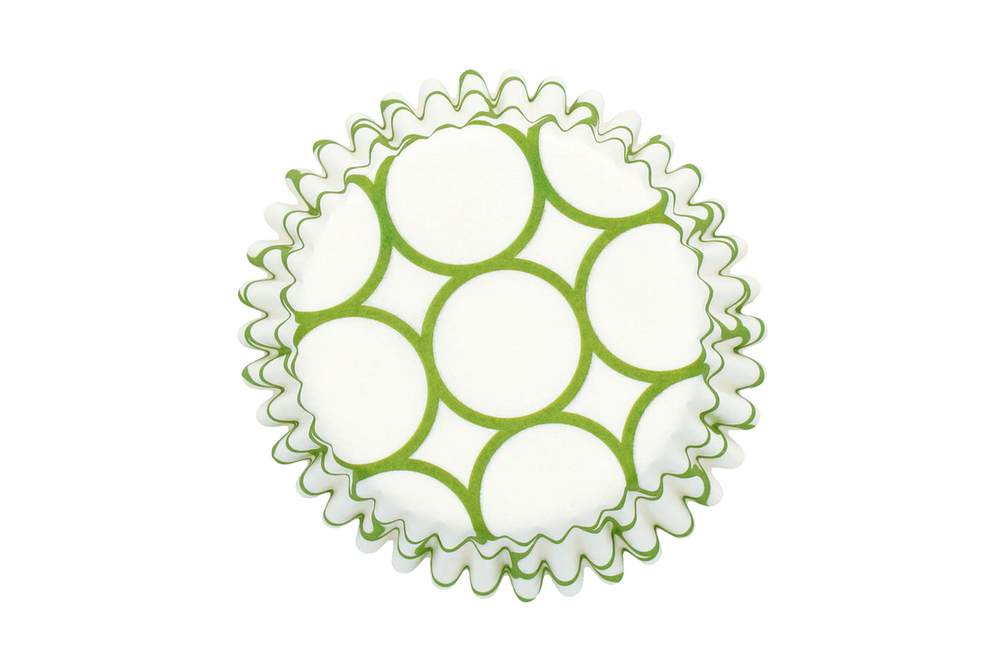 Papierbackförmchen 100 Stück, Ø 7 cm, grün