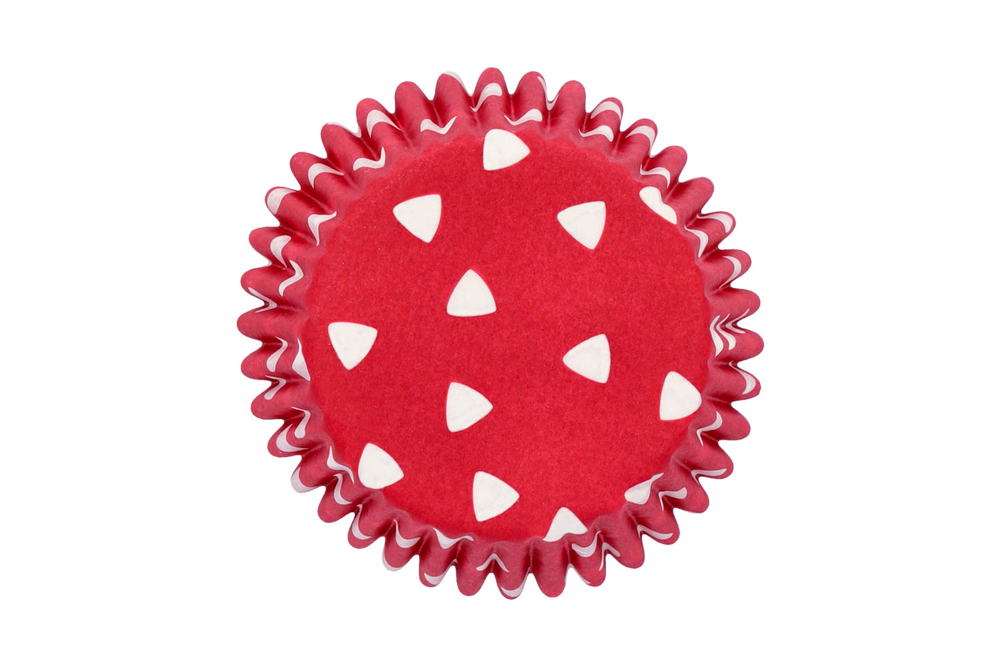 Papierbackförmchen 100 Stück, Ø 7 cm, rot