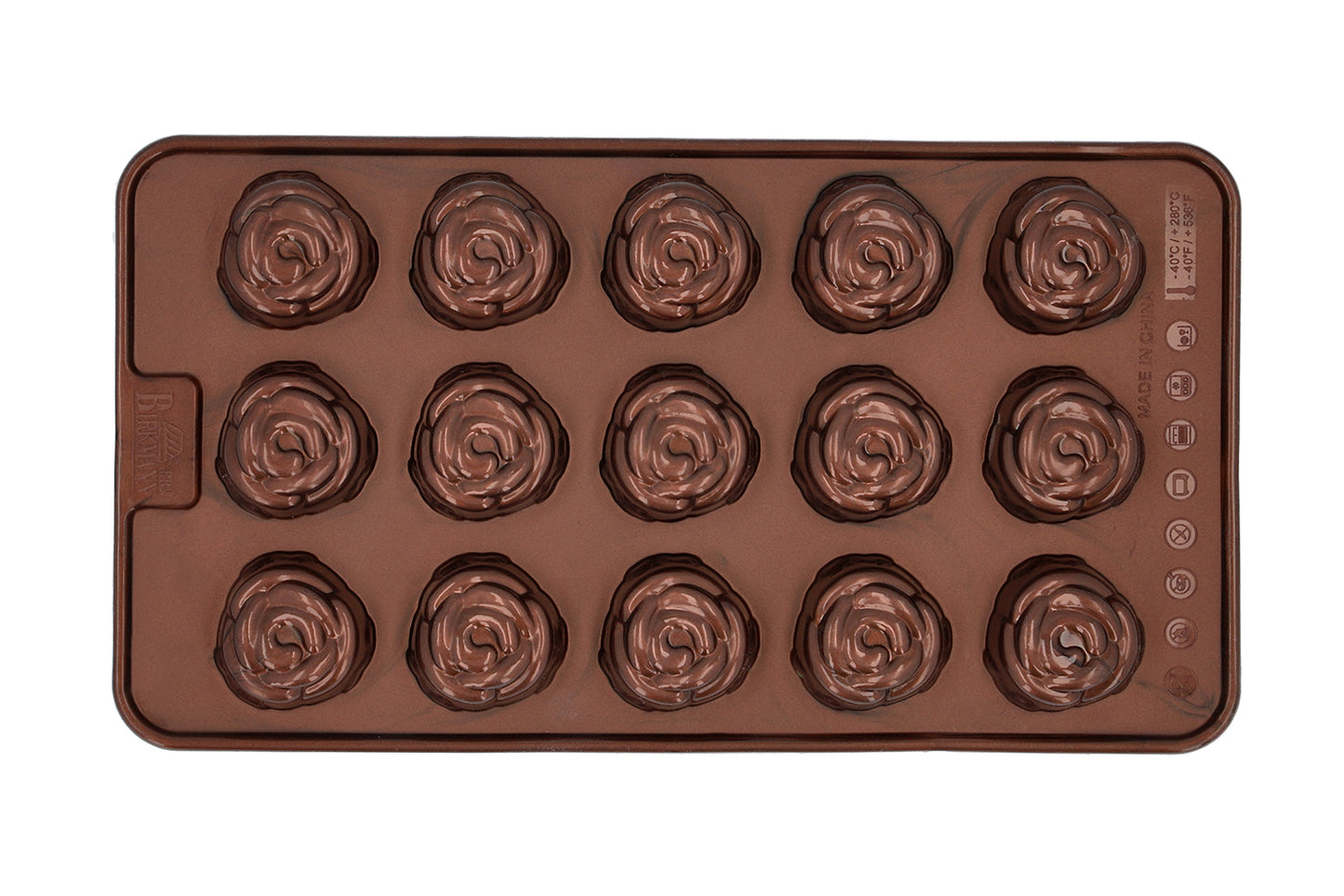 Chocolaterie, Pralinenform "Rose", Silikon, 21 x 11.5 cm