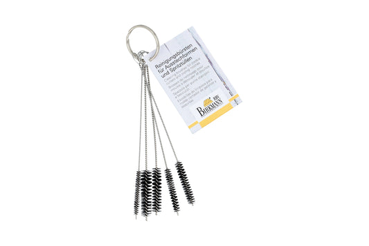 Reinigungsbürsten-Set für Spritztüllen, Nylonbürste, Edelstahl, 5-teilig
